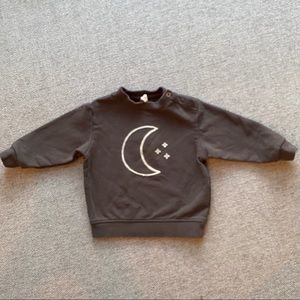 Quincy Mae Fleece Sweatshirt | Coal, 0-3m